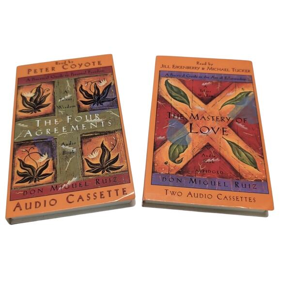 The Four Agreements and The Mastery Of Love Audio Book Cassettes Don Miguel Ruiz - Picture 1 of 5